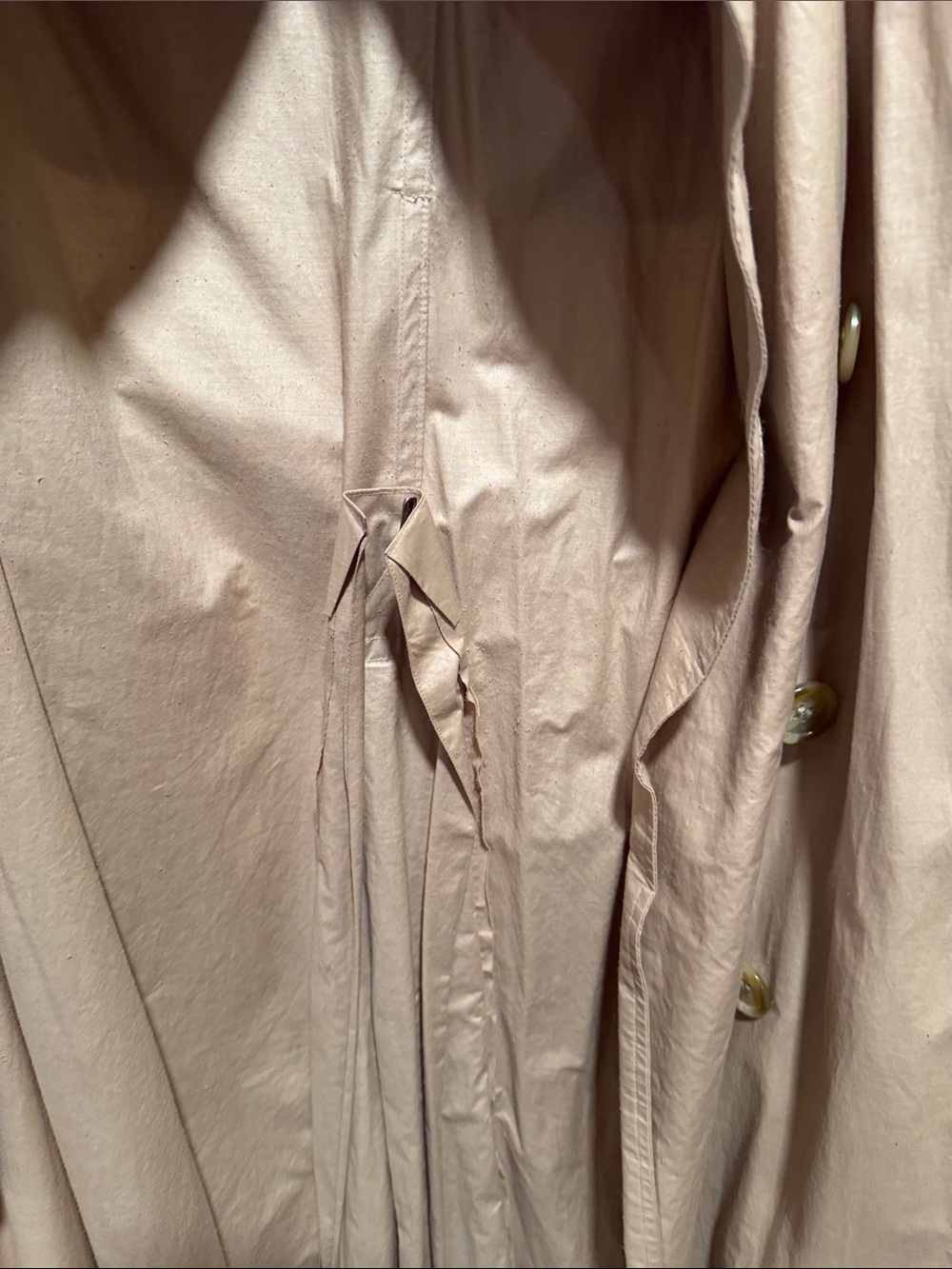 Burberry Tan Double-Breasted Trench Coat with Belt - Picture 6 of 12